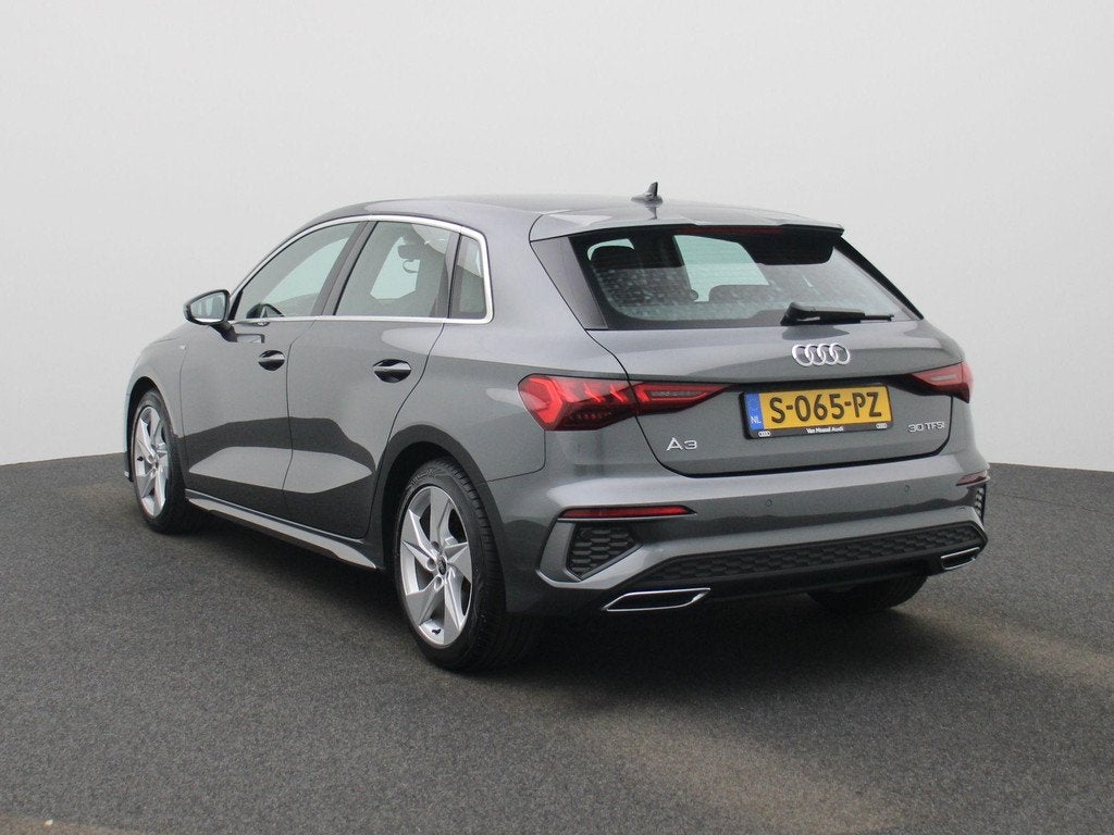 Audi A3 Sportback 30 TFSI S edition 110 PK | S-Line | Automa, Auto's, Audi, 12 maanden, Gebruikt, Leder en Stof, Bedrijf