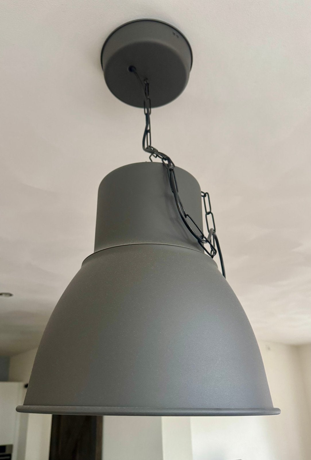 IKEA hektar hanglamp antraciet grijs, Ophalen, Zo goed als nieuw, E27 (groot)