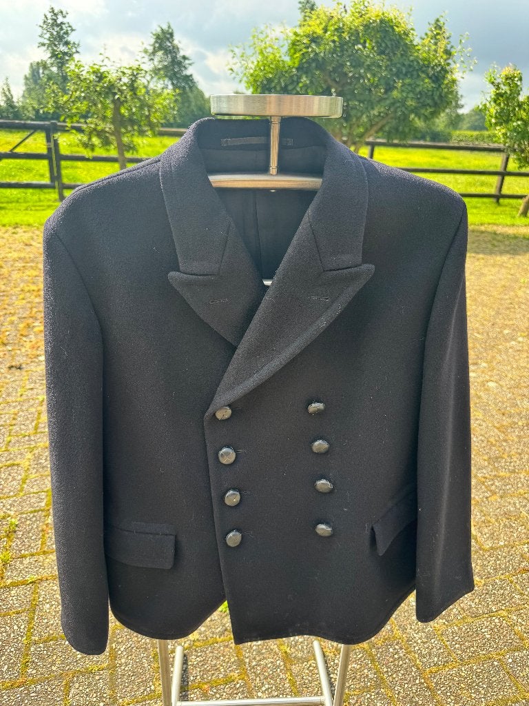 Wollen Marine jopper/jekker, Kleding | Heren, Jassen | Winter, Zo goed als nieuw, Maat 52/54 (L), Blauw, Ophalen of Verzenden