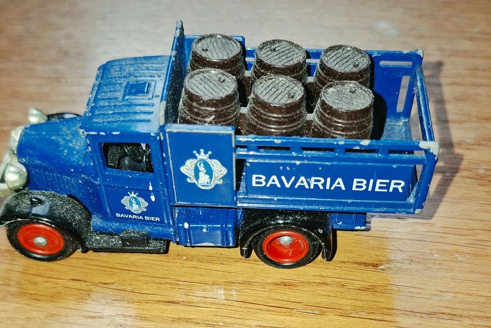 Vintage Bavaria Bier vrachtwagen miniatuur, Ophalen of Verzenden, Gebruikt, Overige typen