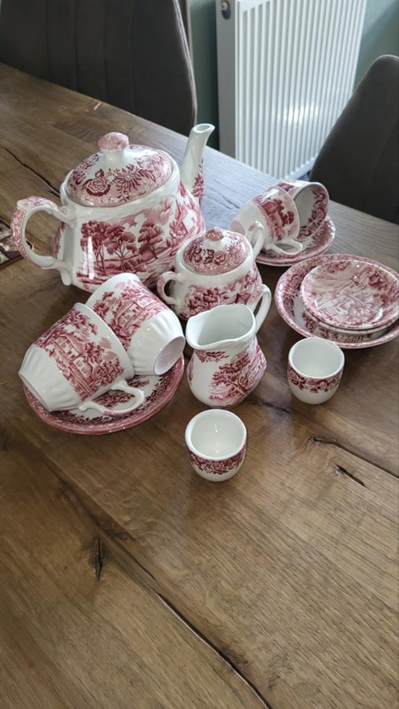 Compleet theeservies 'Country Style' van WH Grindley & Co, Ophalen of Verzenden