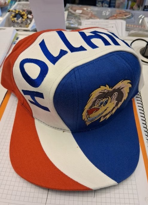 Vintage Holland Pet met Leeuw - Oranje, Wit, Blauw, Kleding | Heren, Ophalen of Verzenden, Nieuw
