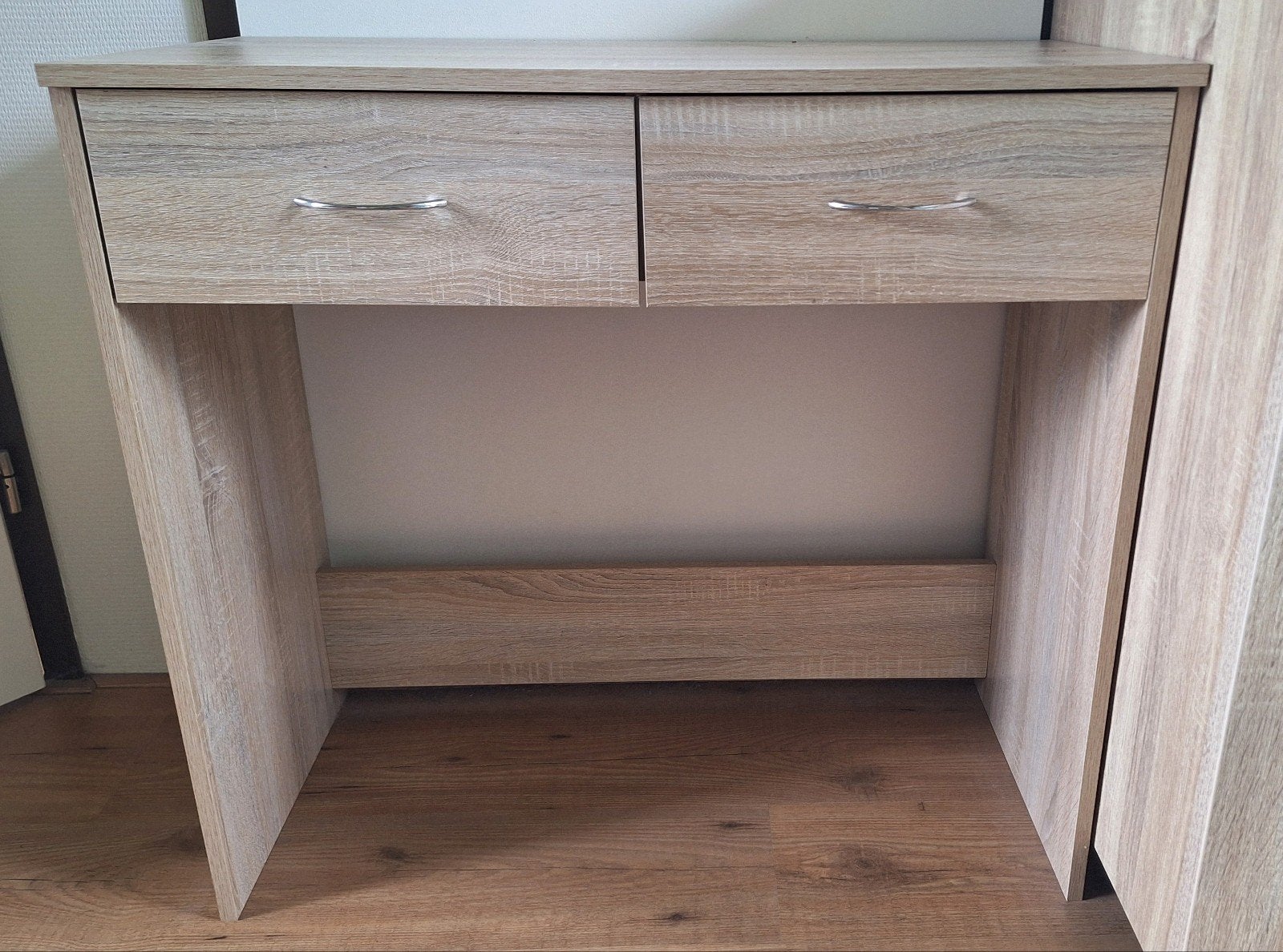 Bureau Vida XL met 2 laatjes 80x40x75cm, Ophalen, Met lades, 40 cm, Spaanplaat of MDF