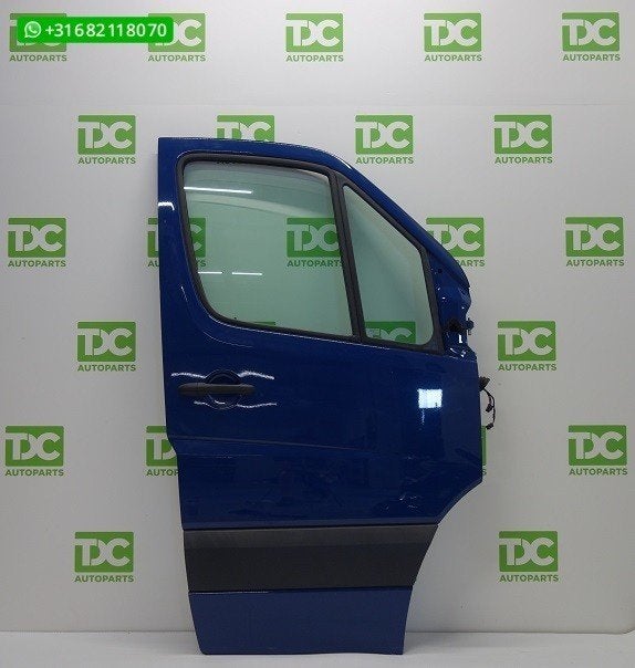 Mercedes Sprinter W906 ('06-'18) Voorportier rechts blauw, Gebruikt, Deur, Mercedes-Benz, Ophalen of Verzenden
