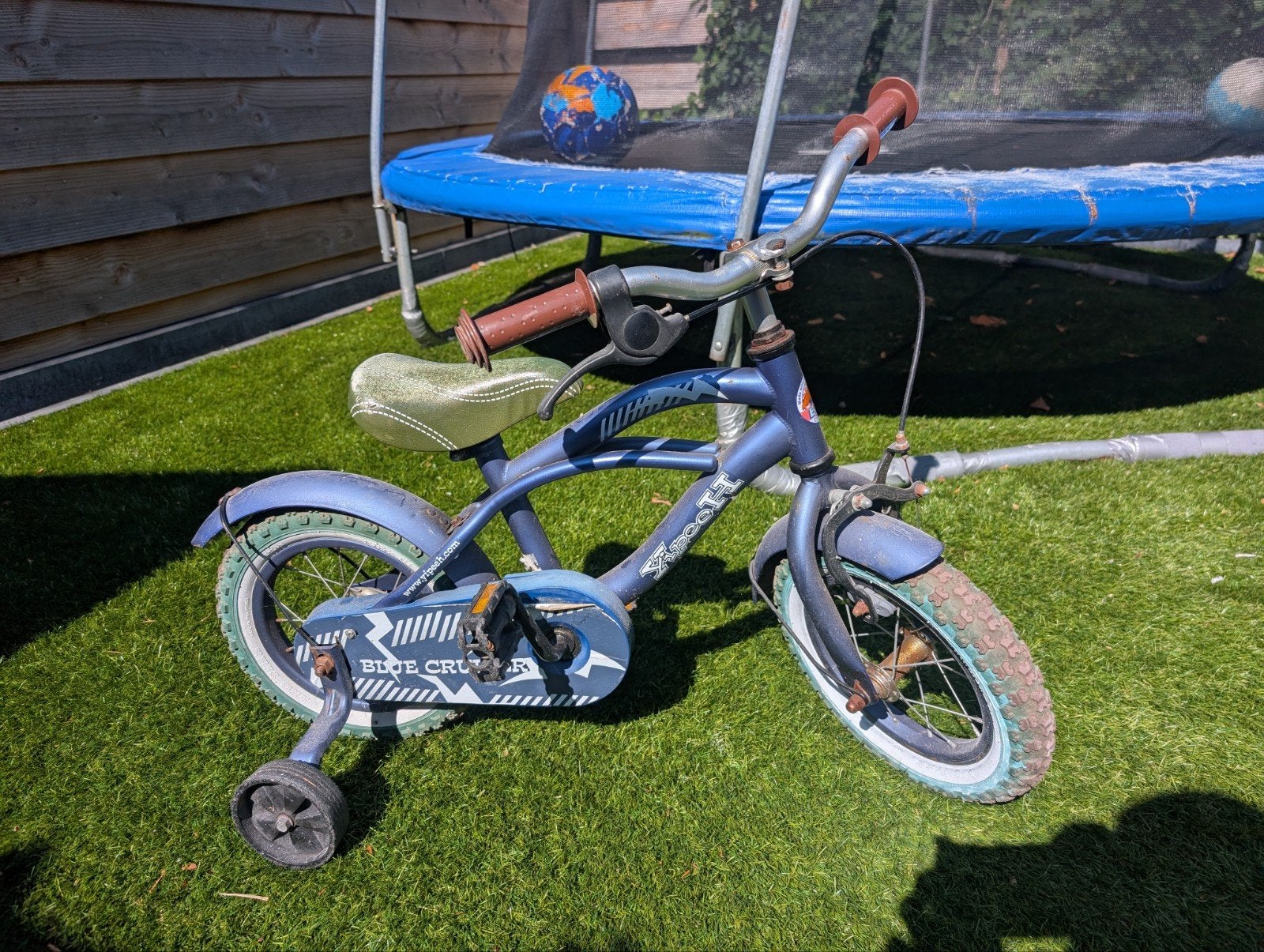Volare Blue Cruiser 12 inch kinderfiets met zijwieltjes, Fietsen en Brommers, Fietsen | Kinderfietsjes, Ophalen