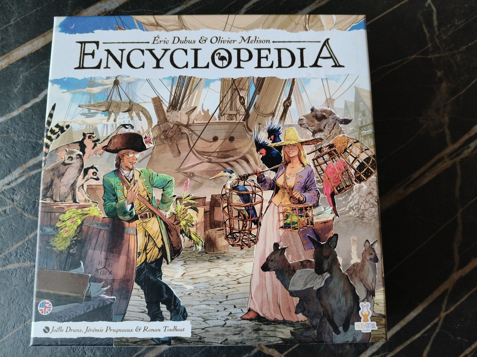 Encyclopedia - kickstarter spel, Ophalen