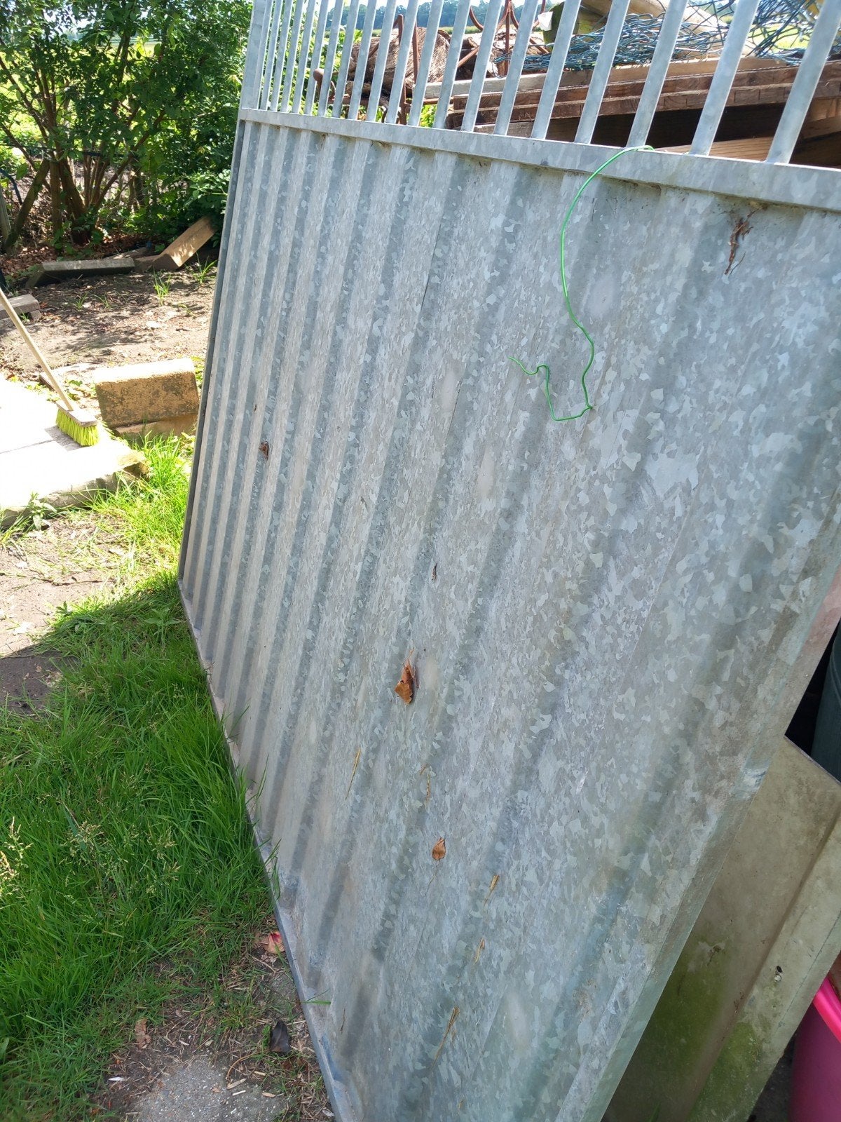 2x Gegalvaniseerd Paneel 200x170cm, Ophalen, Minder dan 3 meter, IJzer, 1 tot 2 meter