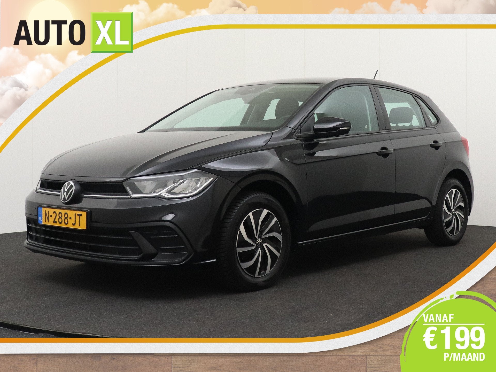 Volkswagen Polo 1.0 96 PK TSI Business Navi Carplay Adap.Cru, Auto's, Voorwielaandrijving, Dealer onderhouden, Stof, Gebruikt