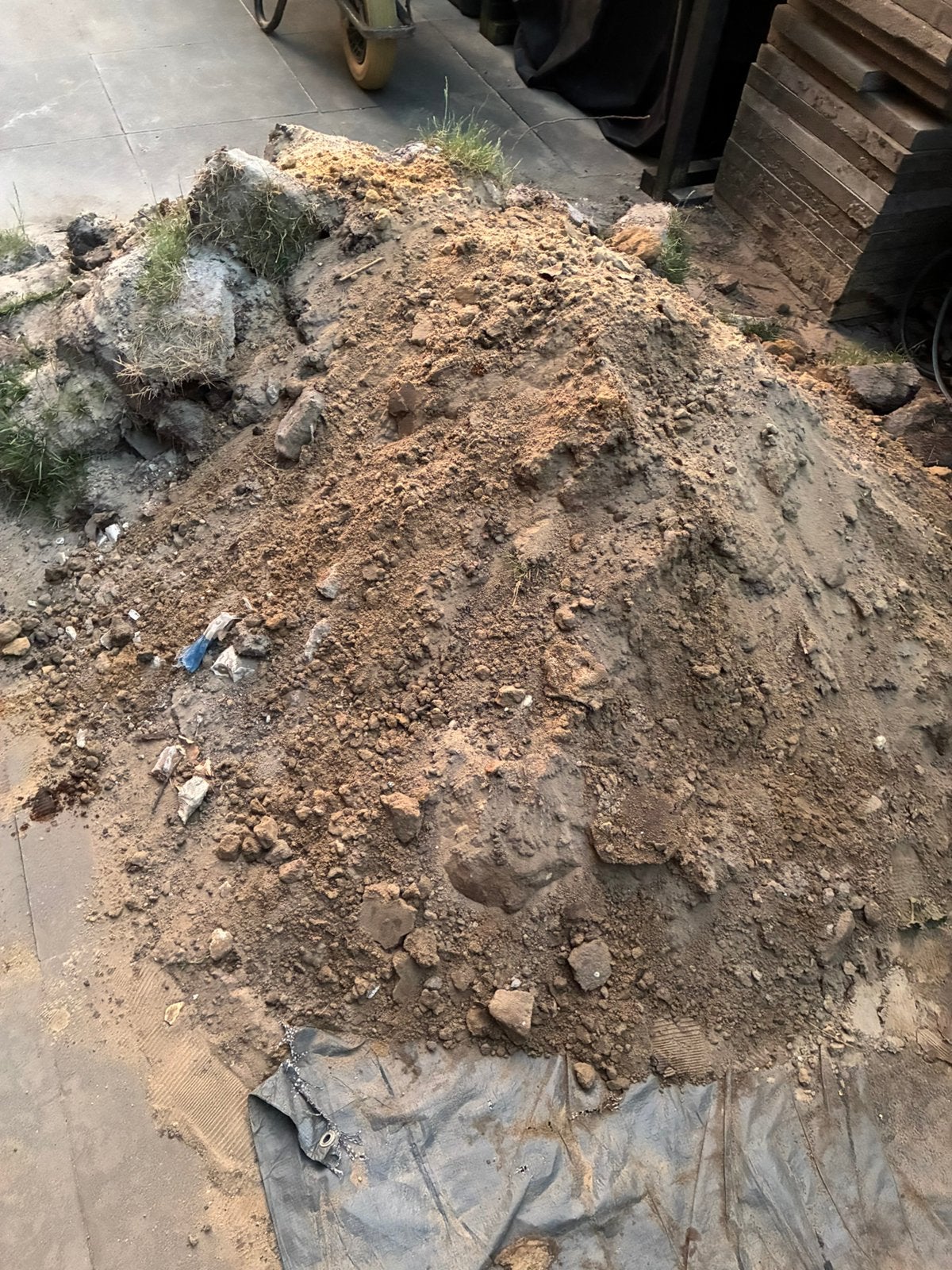 Wit zand met stukken gras, Tuin en Terras, Ophalen of Verzenden, Gebruikt, Overige typen