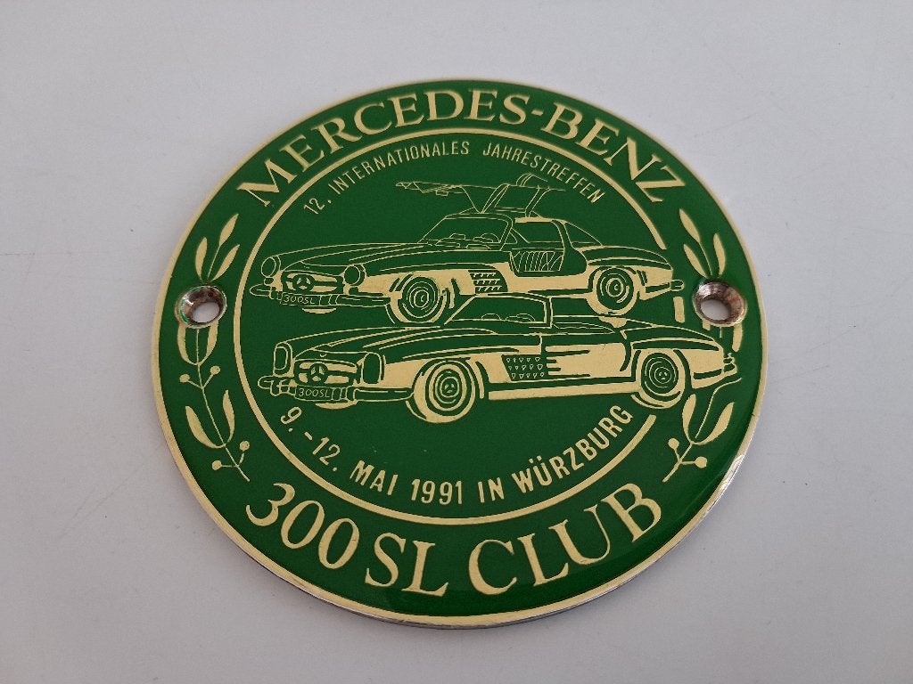Exclusief Mercedes-Benz 300SL Club embleem - Hans Herrmann, Ophalen of Verzenden, Zo goed als nieuw, Auto's