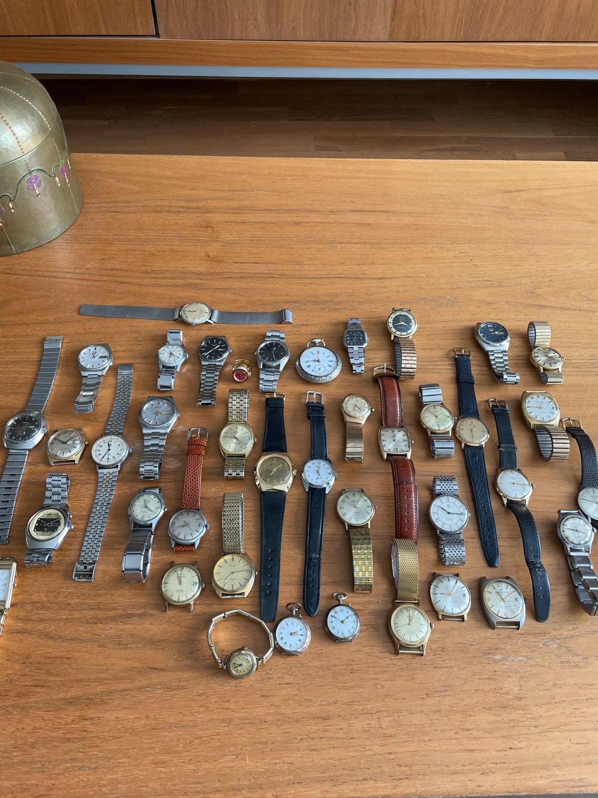 40 Vintage Polshorloges: Seiko, Citizen, Prisma, Pontiac e.a, Met bandje, Polshorloge, Overige materialen, Seiko