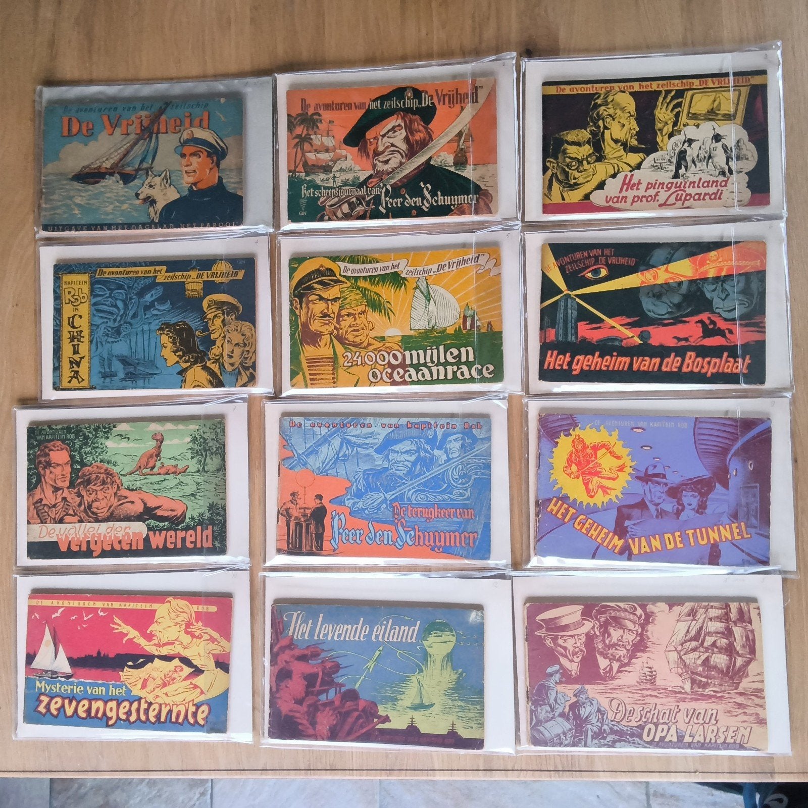 49 Kapitein Rob boekjes omschrijving goed lezen, Boeken, Meerdere stripboeken, Ophalen of Verzenden, Gelezen