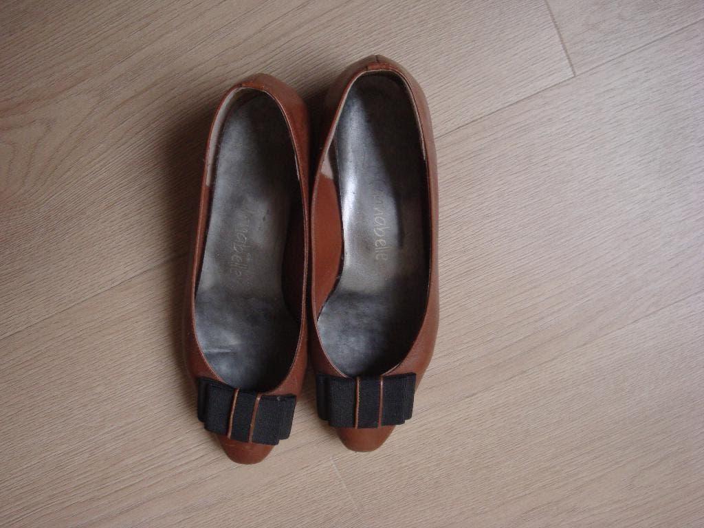 Damesschoenen schoenen ballerina's maat 38, Bruin, Annabelle, Gedragen, Ballerina's