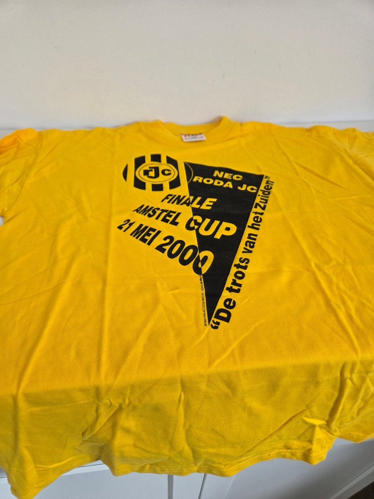 NEC Roda JC Amstel Cup Finale 2000 T-shirt, B&C, Geel, Ophalen of Verzenden, Zo goed als nieuw