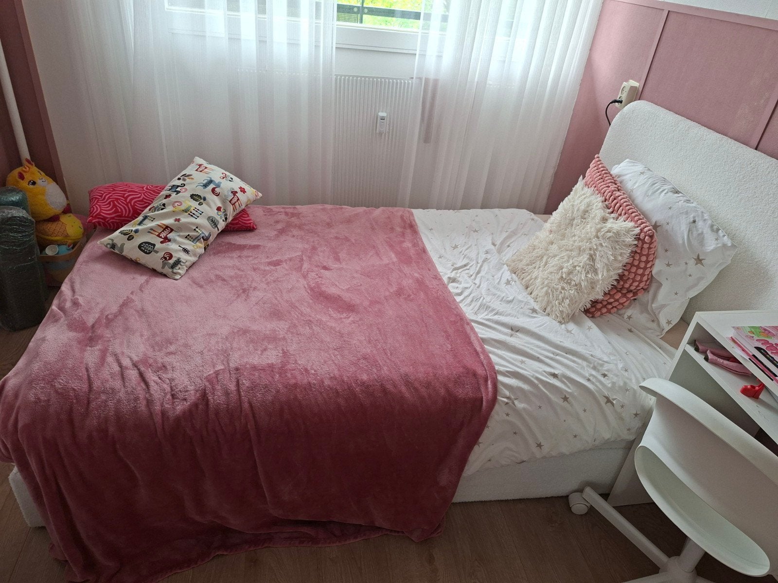 Boxspring met opbergruimte 120x200, Huis en Inrichting, Slaapkamer | Bedden, Zo goed als nieuw, Twijfelaar, 120 cm, 200 cm, Ophalen