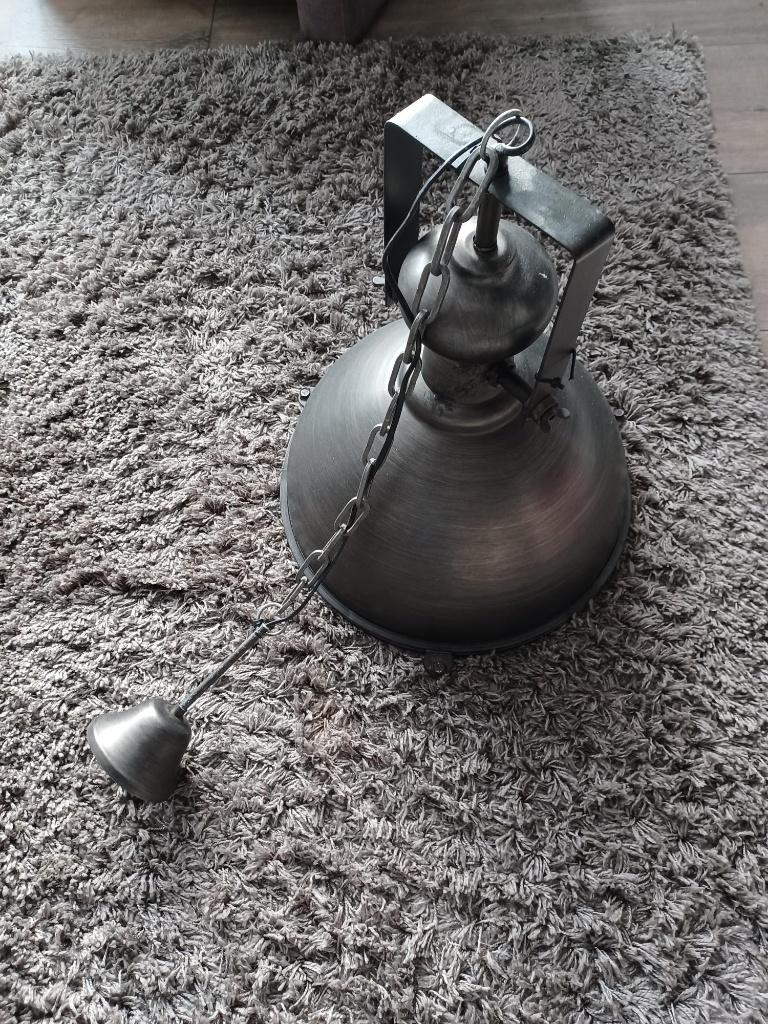 Industriële hanglamp, Ophalen, Zo goed als nieuw, Glas, Industriële woonstijl, stoer ...