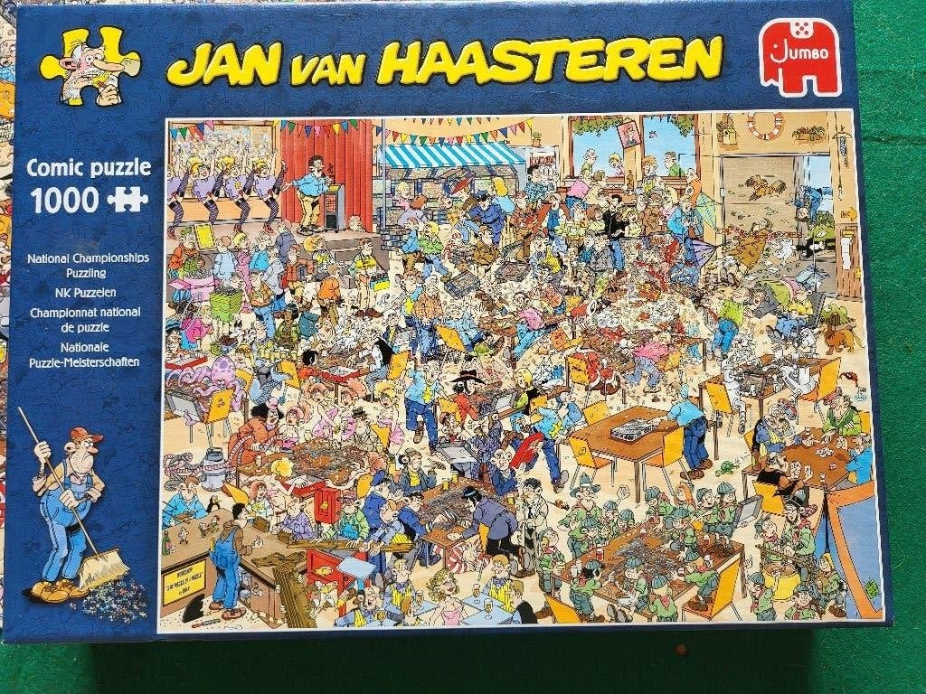 Jan van Haasteren - NK puzzelen - 1000 stukjes, Ophalen of Verzenden, 500 t/m 1500 stukjes, Zo goed als nieuw, Legpuzzel