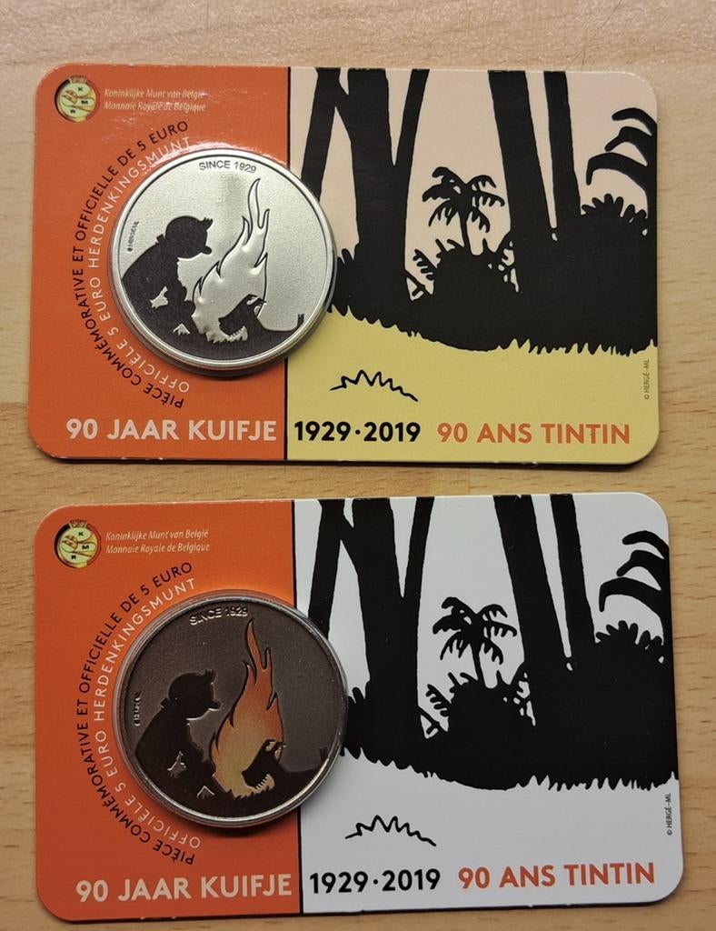 Kuifje coincard, Postzegels en Munten, Ophalen of Verzenden