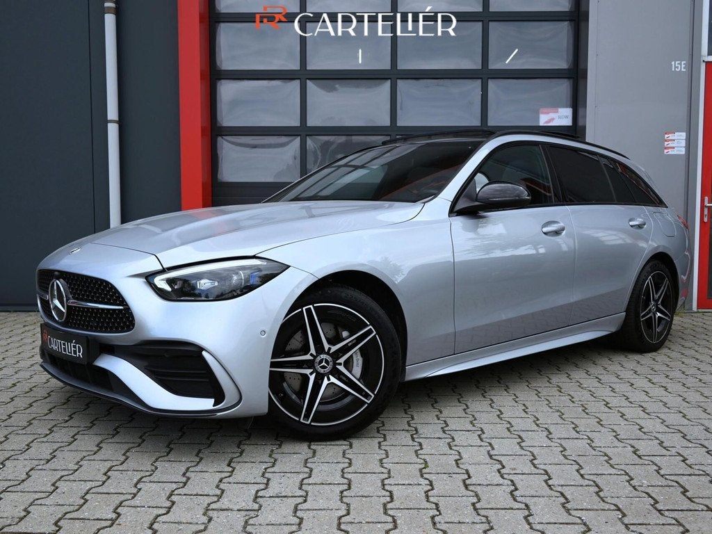 Mercedes C-klasse Estate 300 e AMG Line 313PK | Pano | Lucht, Automaat, Achterwielaandrijving, Gebruikt, Zwart