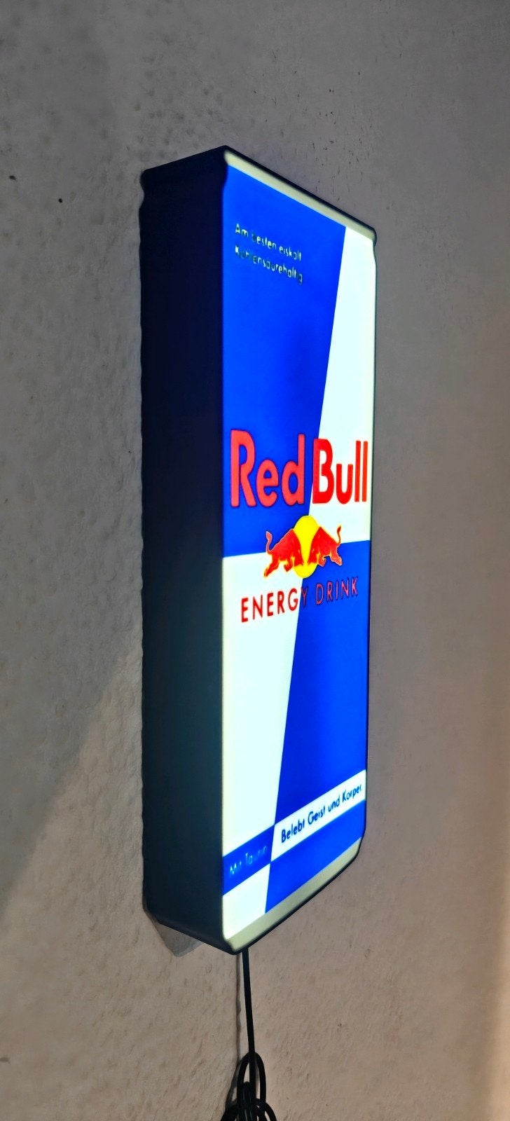 Red Bull LED Lichtreclame - Uniek en Decoratief, Ophalen of Verzenden, Zo goed als nieuw