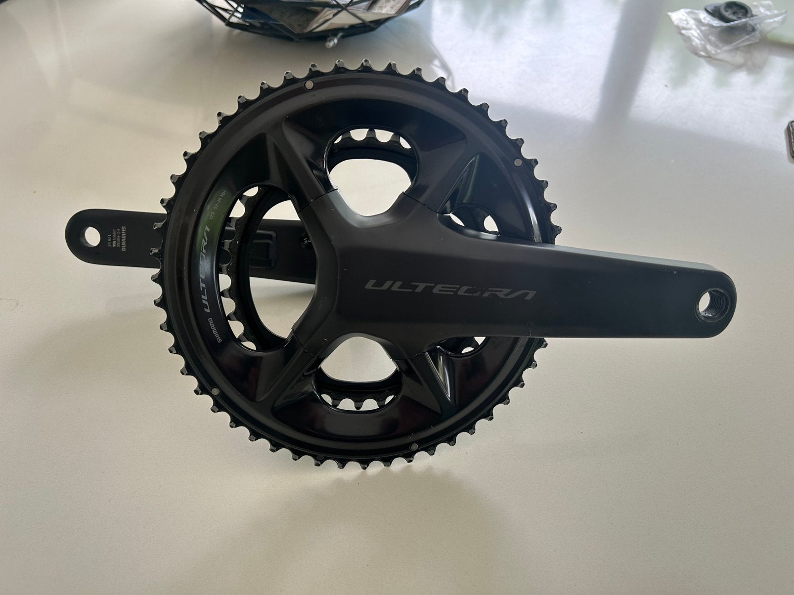 Shimano Ultegra crankset inc. 4iiii Powermeter, Crankstel of Pedalen, Ophalen of Verzenden, Zo goed als nieuw, Aluminium