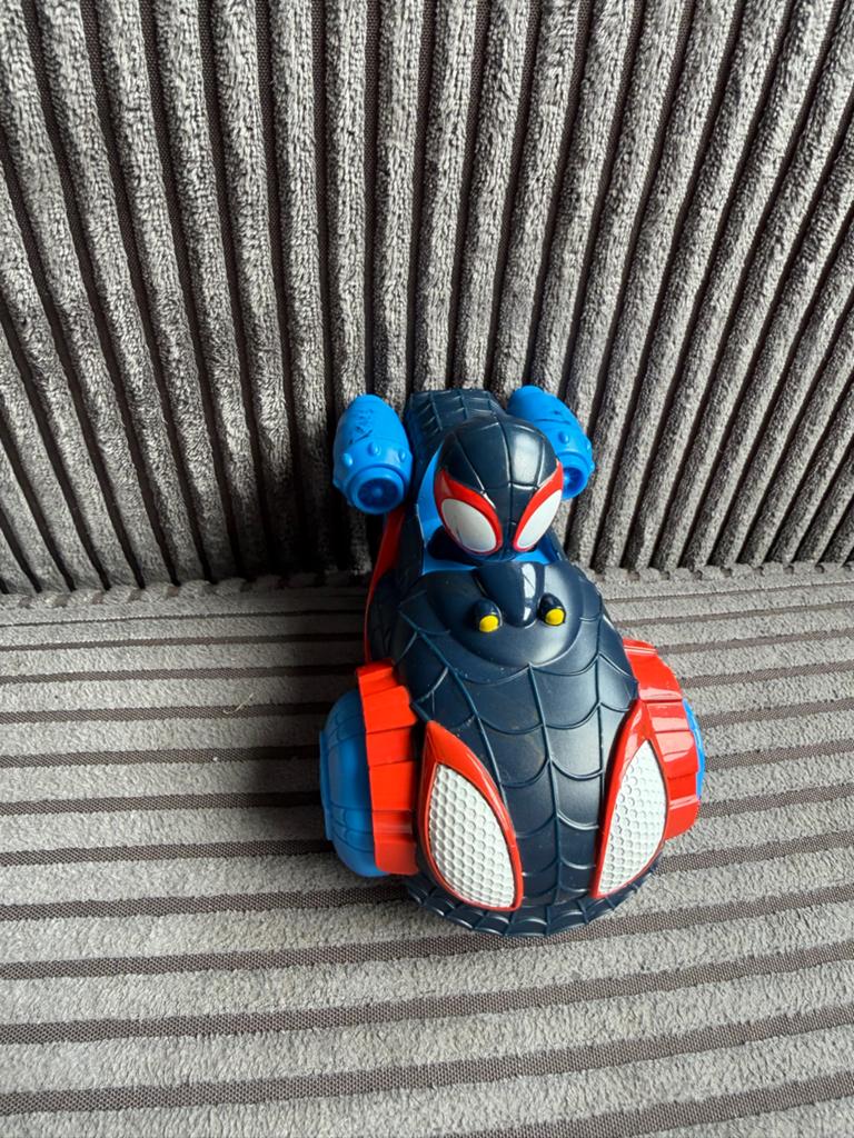 Spiderman speelgoed set: auto's, knuffels, etuis, masker, Ophalen of Verzenden, Gebruikt, Jongen