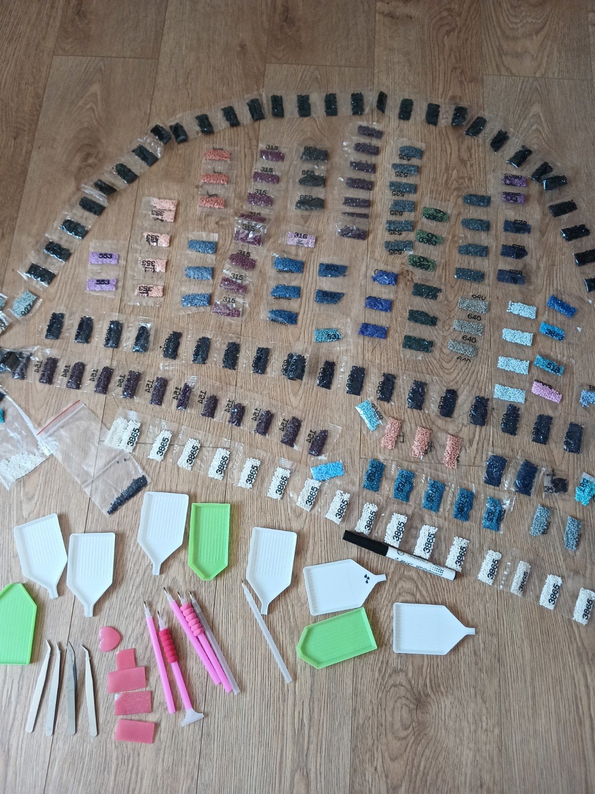 Losse diamond painting steentjes, Gebruikt, Overige thema's, Diamond painting, Meerkleurig