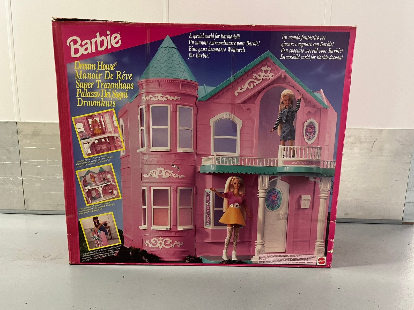 Vintage Barbie Victorian Dreamhouse 1995 Mattel, Ophalen, Zo goed als nieuw, Poppenhuis