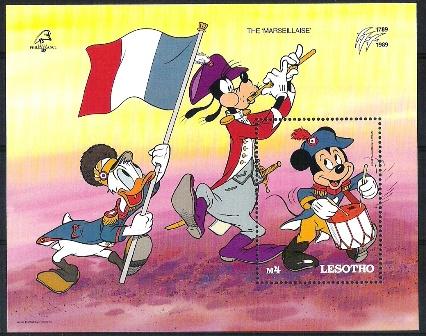Walt Disney Lesotho Mi nr blok 63 postfris, Verzenden, Postfris, Overige thema's