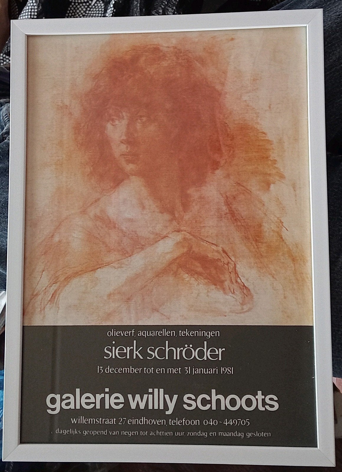 Sierk Schröder affiche 1981, Ophalen of Verzenden, 1980 tot heden, Knipsel(s)