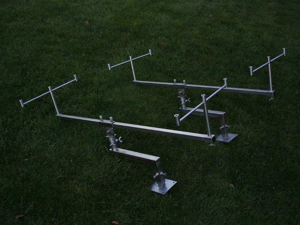 Nieuw boot rodpod / steun met verlengde arm rvs bootrodpod, Watersport en Boten, Ophalen of Verzenden, Nieuw, Overige typen