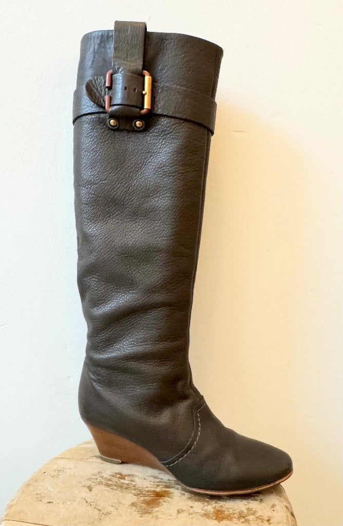 Chloe hoge laarzen 39, Kleding | Dames, Ophalen of Verzenden, Zo goed als nieuw, Zwart, Hoge laarzen