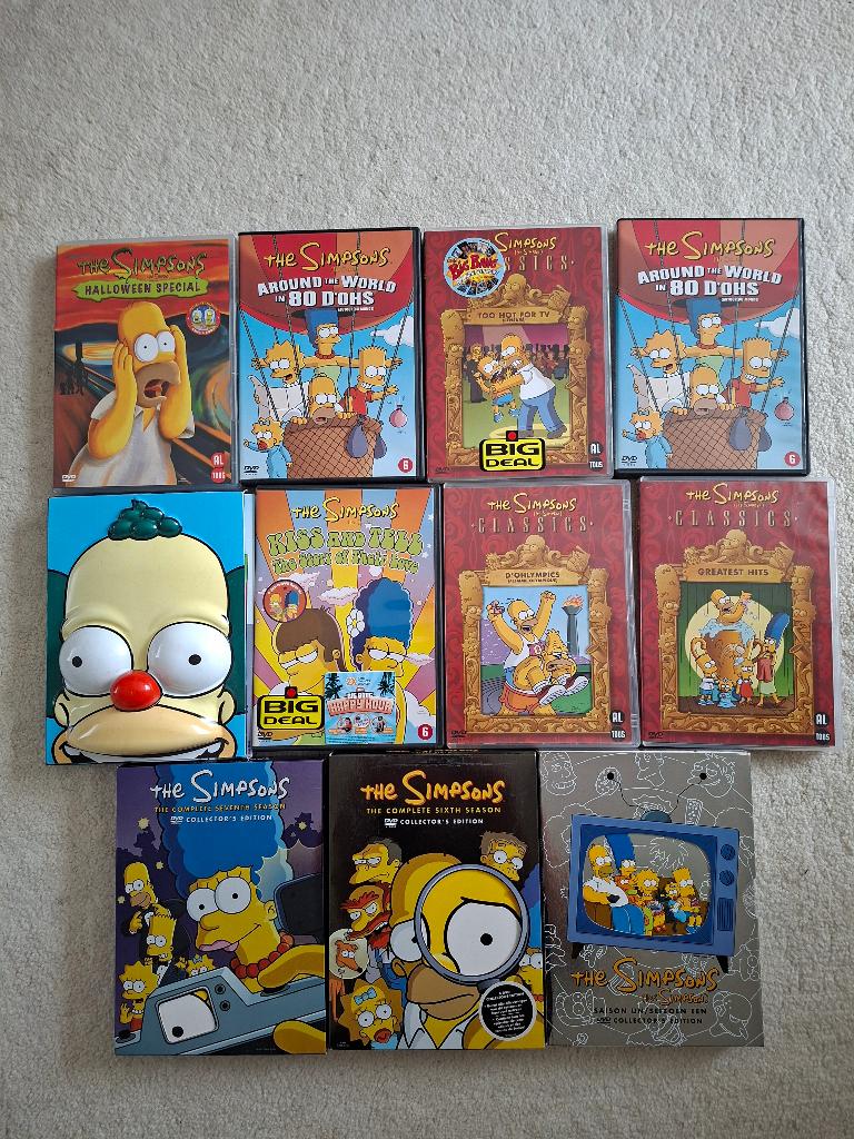 DVD GROTE PARTIJ " SIMPSONS" DVD'S, Alle leeftijden, Overige typen, Overige soorten, Ophalen of Verzenden