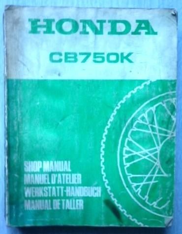 Honda CB750 K shop manual (7443z) motor, Ophalen of Verzenden, Honda