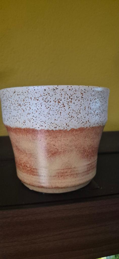 Vintage Keramieken Bloempot - Retro Charme, Antiek en Kunst, Ophalen of Verzenden