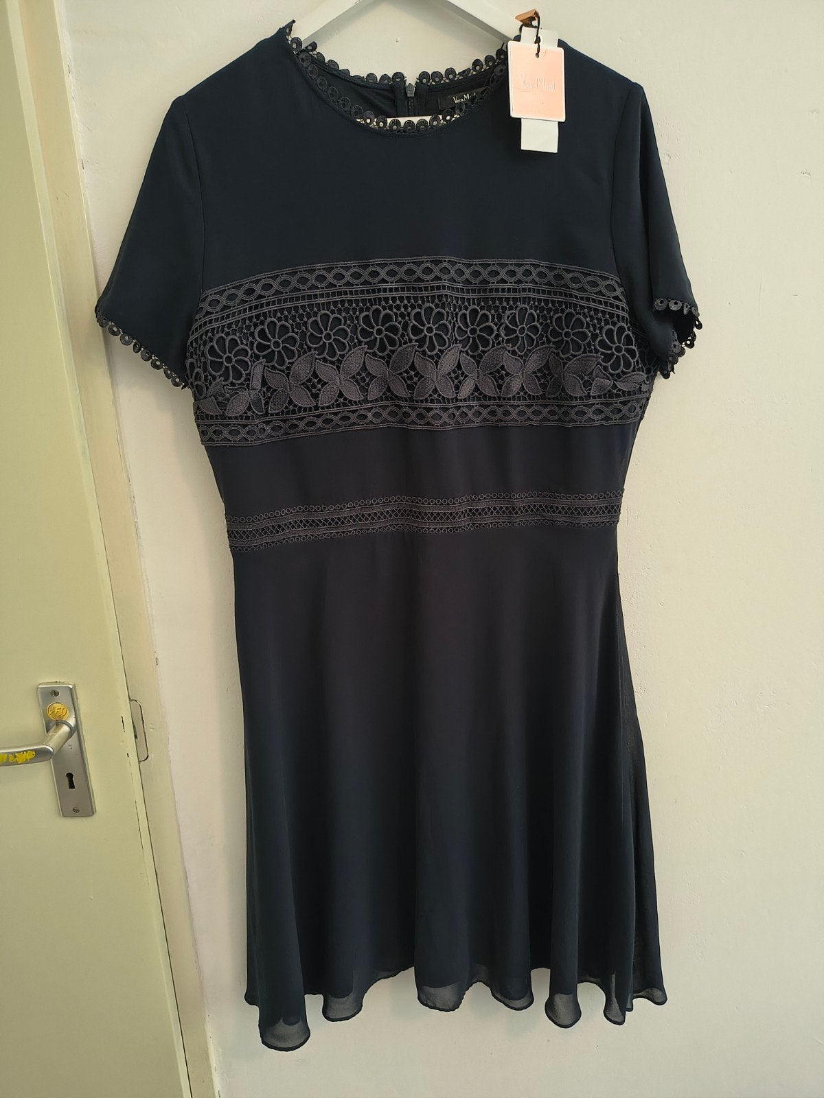 Vera Mont Jurk met Kant - Nieuw met kaartjes, Kleding | Dames, Blauw, Maat 42/44 (L), Nieuw, Ophalen of Verzenden