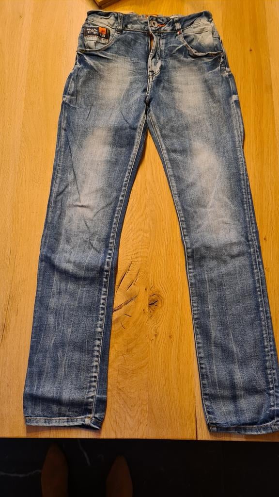 Spijkerbroek maat 14, Vingino, zgan, Ophalen of Verzenden, Zo goed als nieuw, Jongen, Broek