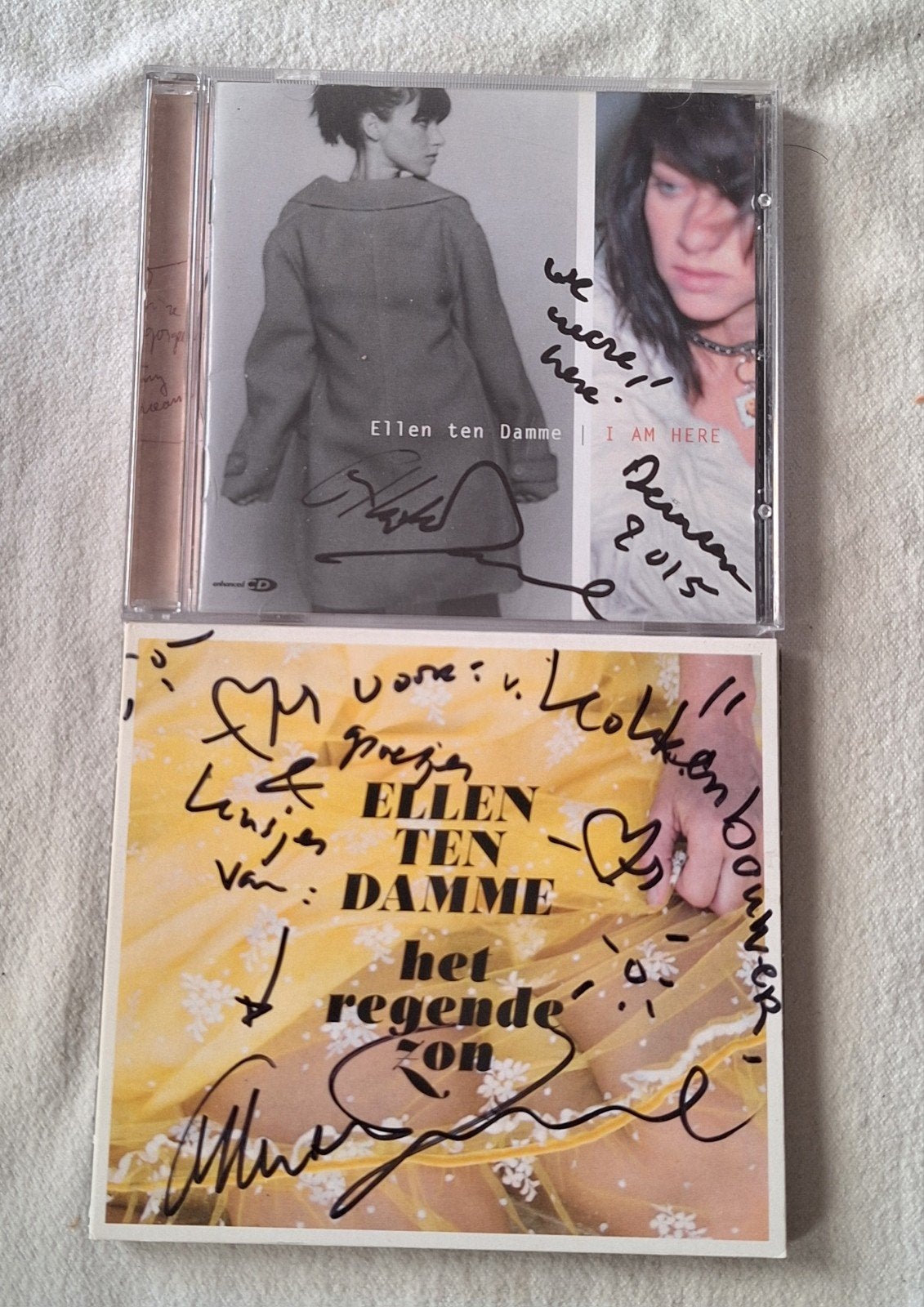 Ellen ten Damme - Het regende zon / I am here ( gesigneerd ), Ophalen of Verzenden