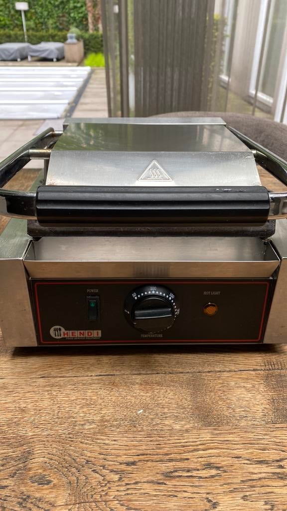 Hendi bak grill ,bakplaat , panini, Ophalen of Verzenden, Zo goed als nieuw