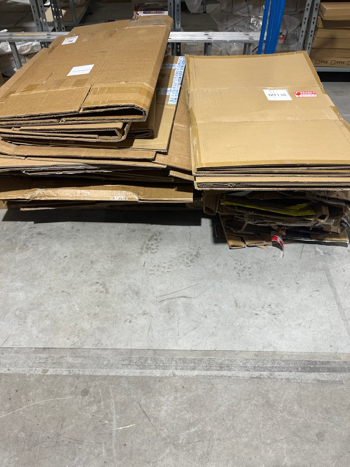 Grote partij gebruikte kartonnen dozen, Doe-het-zelf en Verbouw, Ophalen, 100 cm of meer, Opvouwbaar, 60 cm of meer