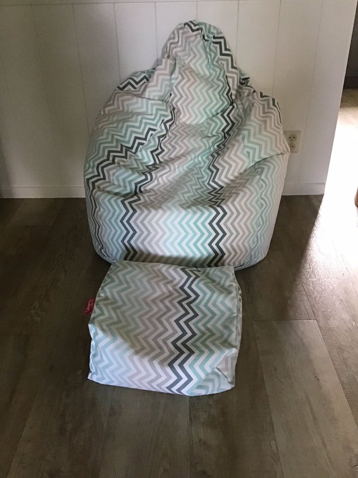 Big Bertha Lounge Pug zitzak met poef, Ophalen, Gebruikt