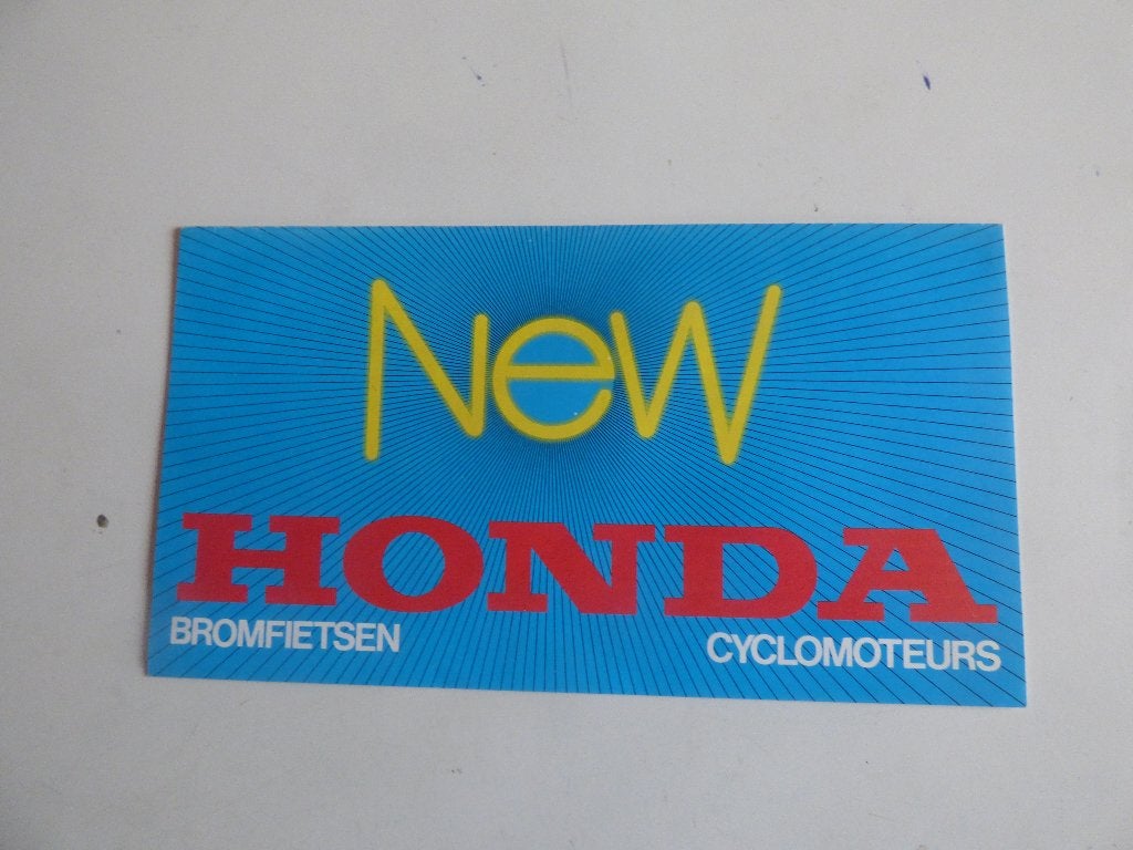 HONDA FOLDER BROMFIETSEN GAMMA 1983, Fietsen en Brommers, Handleidingen en Instructieboekjes, Ophalen of Verzenden, Zo goed als nieuw