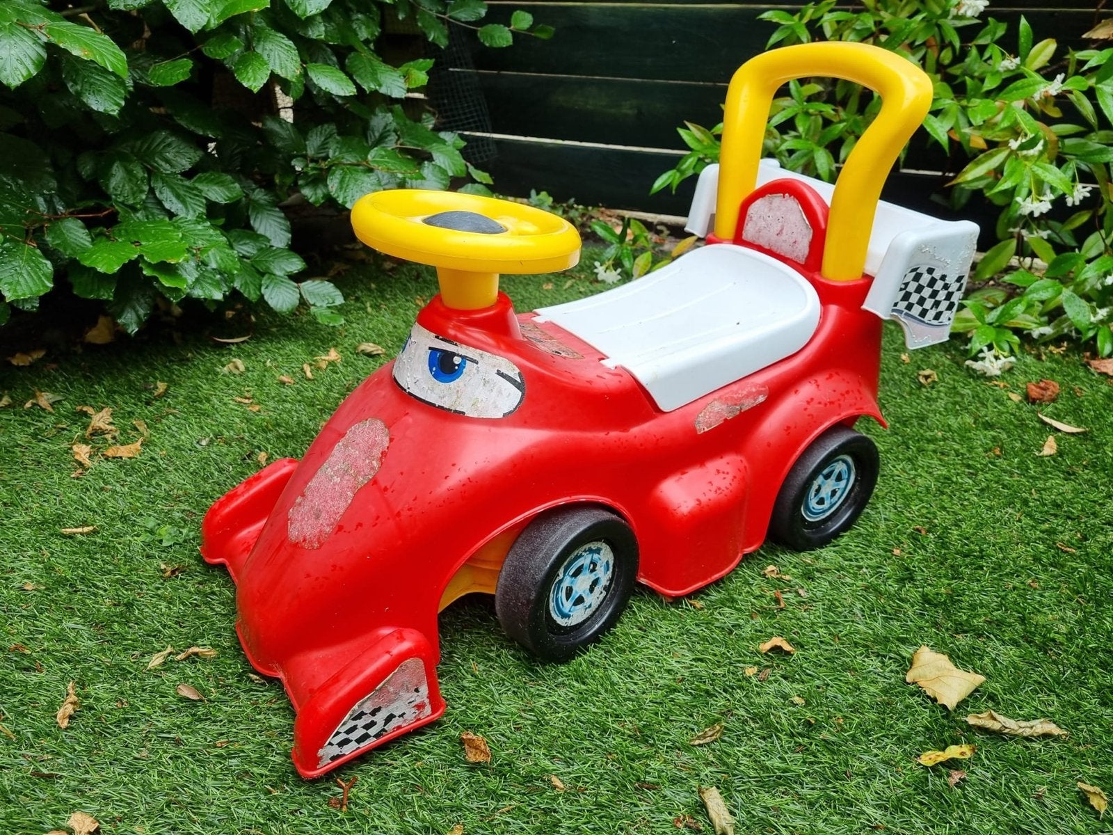 Rode loopauto met duwstang voor kinderen, Ophalen, Gebruikt, Loopvoertuig