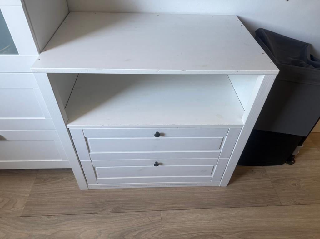 Sundvik ladekast wit, Ophalen, 50 tot 70 cm, Zo goed als nieuw, 75 tot 100 cm