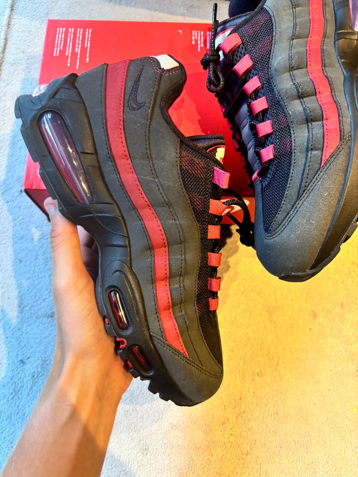 Nike air max 95 big bubble red - maat 41/42/44 - nieuw, J, Zwart, Nieuw, Ophalen of Verzenden