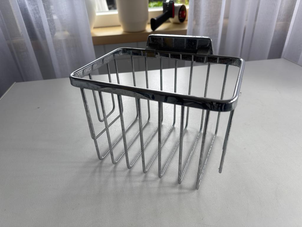 Chroom douchemandje voor badkamer of douche, Ophalen of Verzenden, Zo goed als nieuw
