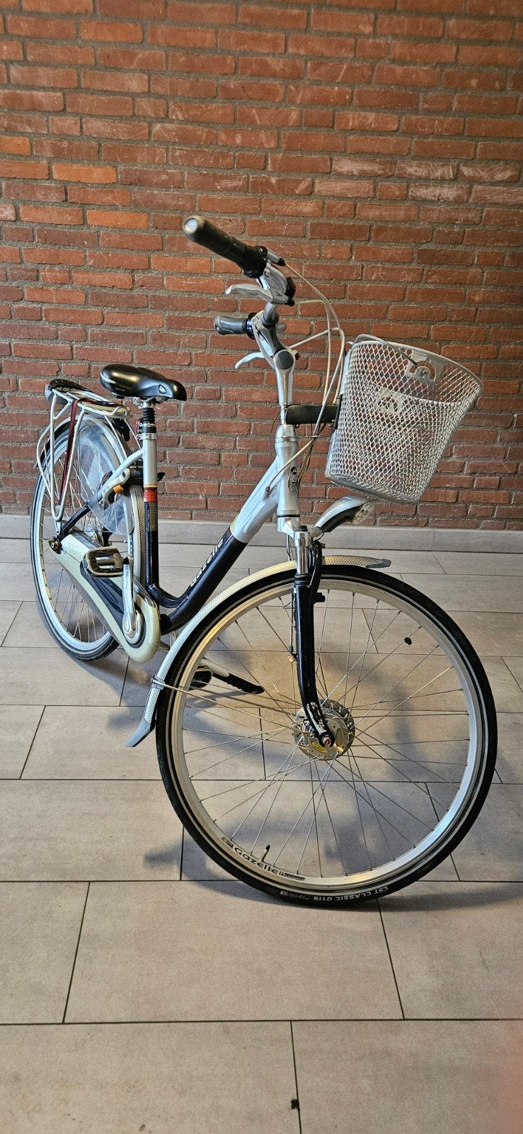 Gazelle orange damesfietsmet mandje, Ophalen of Verzenden, Gebruikt, Gazelle