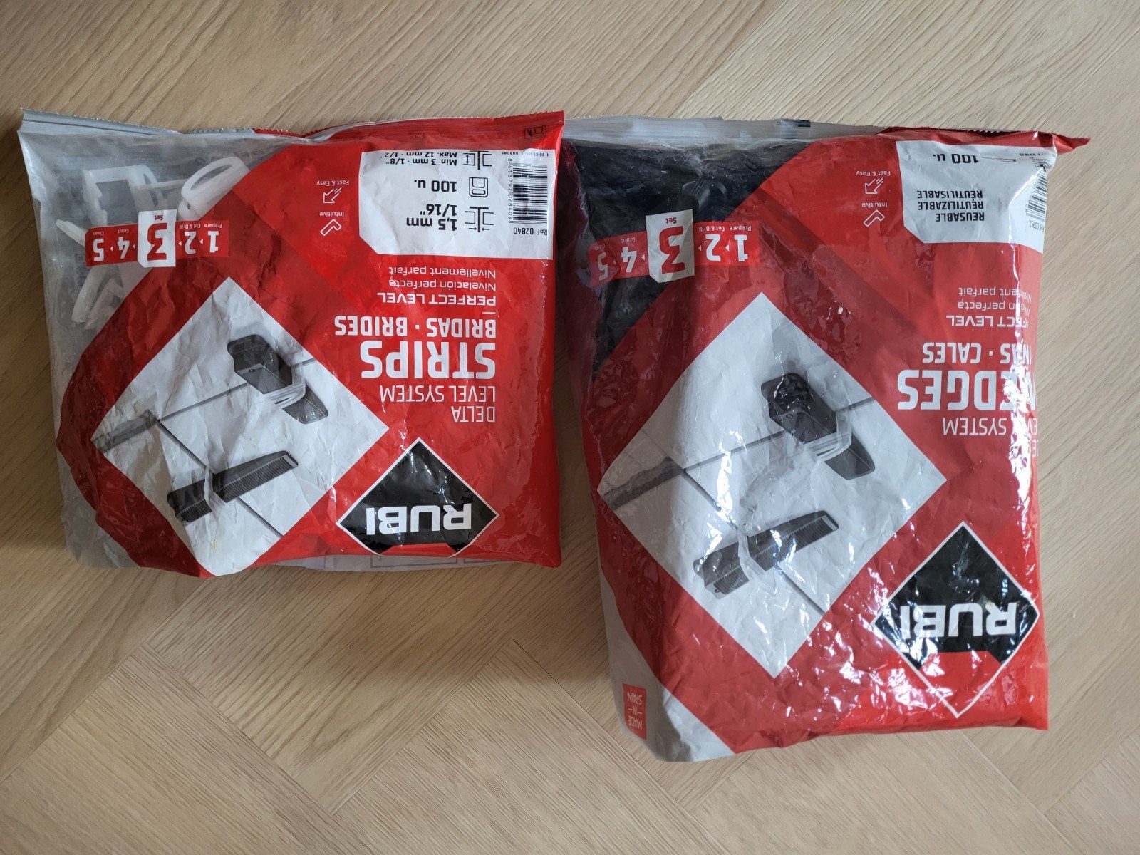 Rubi Delta Level System Strips & Wedges - Tegel Nivelleer, Overige materialen, Wandtegels, Nieuw, Minder dan 20 cm