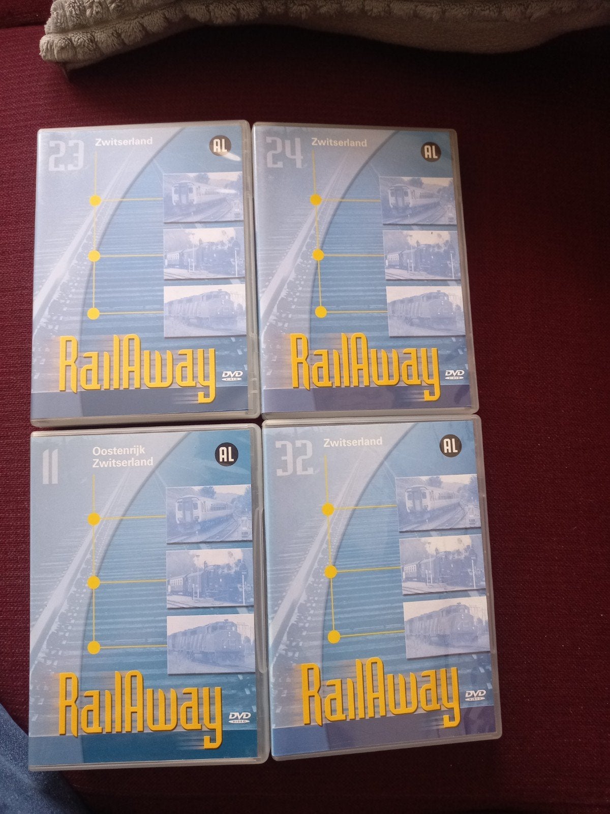 RailAway DVD Boxset - Zwitserland & Oostenrijk (4 stuks), Alle leeftijden, Ophalen of Verzenden, Gebruikt