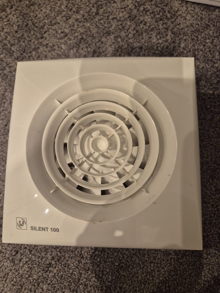 S&P Silent-100 badkamerventilator – 100 mm, Ophalen of Verzenden, Zo goed als nieuw, Ventilator
